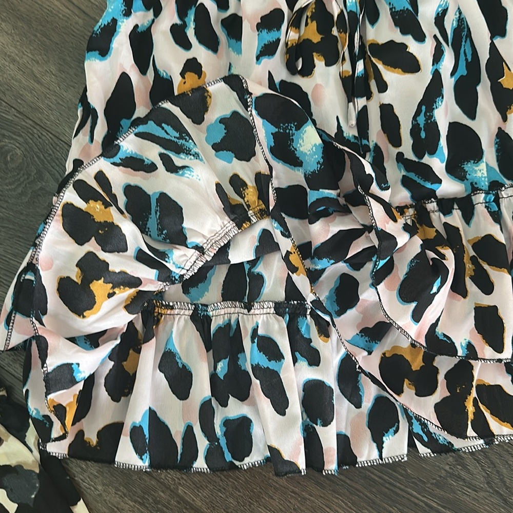 Leopard Print Ruffle Skirt - Picture 6 of 7